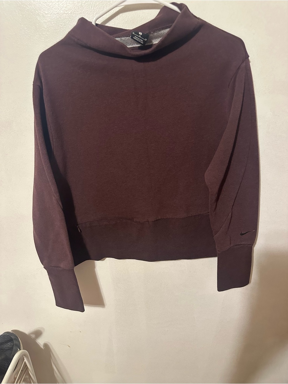 Nike Women's Deep Burgundy Turtleneck Sweatshirt